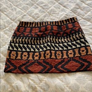 Desert tone Raffia ribbon Vena Cava mini skirt